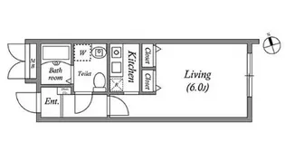 ZESTY神楽坂II【1階】の間取り