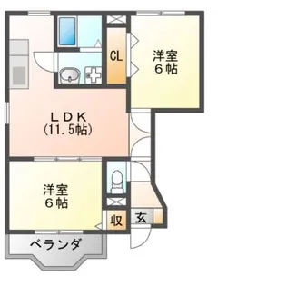 エトワール【1階】の間取り