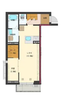 コートグレース本町【2階】の間取り