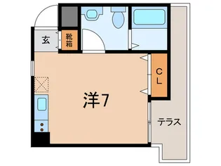 エルデ六甲【1階】の間取り