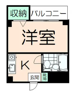 ベルヴィ八王子【1階】の間取り
