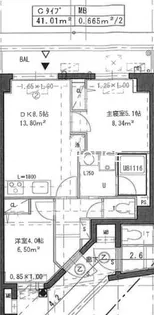 エストゥルース府中【3階】の間取り