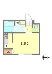 ミニヨン・アビタシオン【1階】の間取り