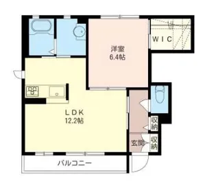 ルドルフ眞田 B棟【1階】の間取り