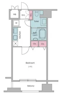 ピアネッタ汐留【6階】の間取り