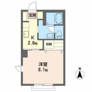 クローバーハウス【1階】の間取り