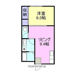 コーポS【1階】の間取り