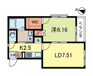 ディアコート松ノ木【1階】の間取り