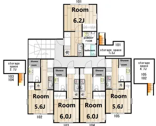 ソルティ4武蔵小杉【1階】の間取り