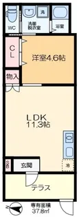 さくら弐番館【1階】の間取り