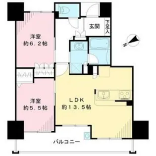 パークホームズ三国ヶ丘【7階】の間取り