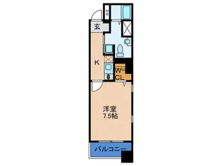 セレッソコートリバーサイドOSAKA【6階】の間取り