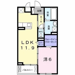 エクスペアテ D【3階】の間取り