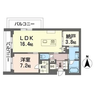 ロワゾ【2階】の間取り