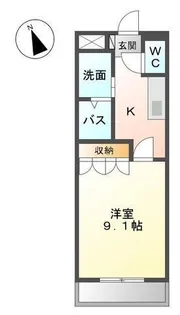 ローズハウス【1階】の間取り