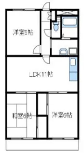 ソレイユ楠【3階】の間取り