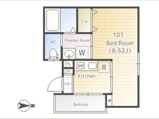 リヴェール大島【3階】の間取り