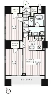アピス西新宿【7階】の間取り