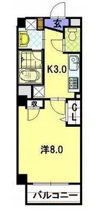 グリート丸山【2階】の間取り