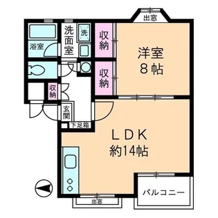 ウッドビュー上北沢【3階】の間取り