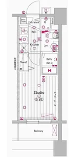 グランド・ガーラ代々木参宮橋【8階】の間取り