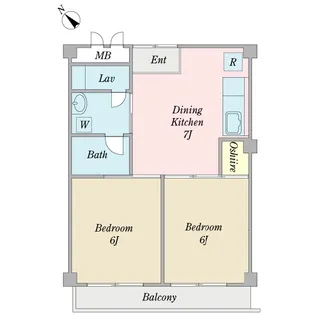 グレース六木【1階】の間取り