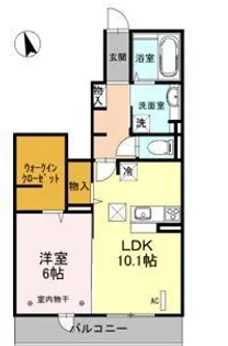 モルト・ベーネ【1階】の間取り