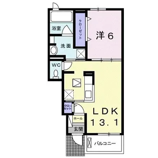 シャン・ノールXVII【1階】の間取り