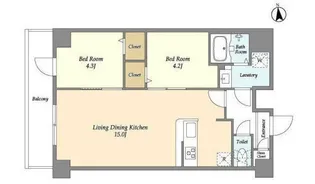 コンフォリア西尾久【9階】の間取り