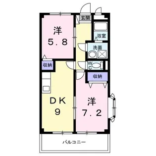 スプリームタウン【2階】の間取り