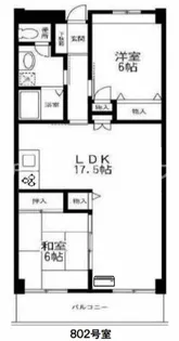 サンプラザ湘南【5階】の間取り