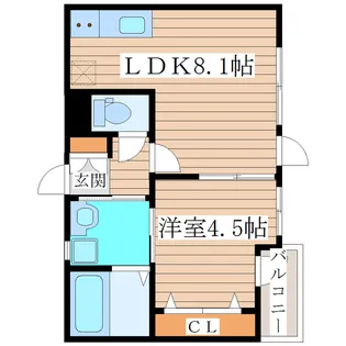アルル【1階】の間取り