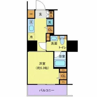 プレール・ドゥーク戸越銀座通り【5階】の間取り