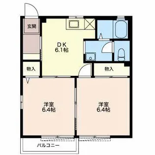 グランメール B【2階】の間取り