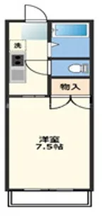 あいらんど花繰 A(マンスリー)【2階】の間取り