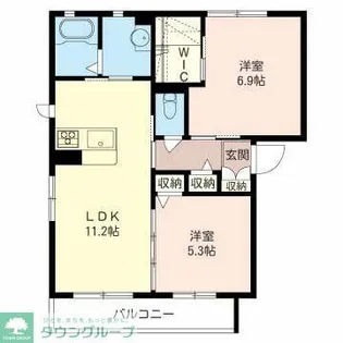 アイランド A【2階】の間取り