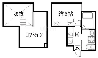 ウエスト9ミラー1号館【1階】の間取り