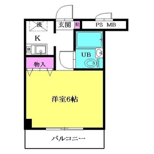 ベルード市川【2階】の間取り
