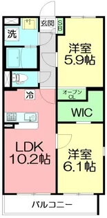 ウィンド湘南【1階】の間取り