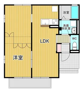 サンハイムFB 弐番館【1階】の間取り