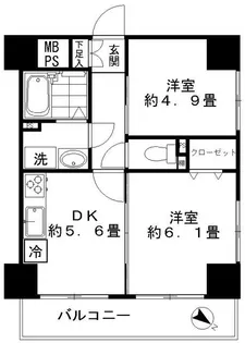 ロイヤルプラザ浅草【8階】の間取り