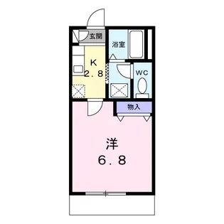 メゾンフルール【2階】の間取り