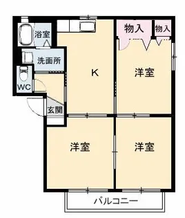 サニーズ福庭II C棟【2階】の間取り