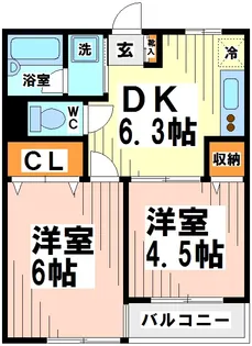 ハイム川原【2階】の間取り