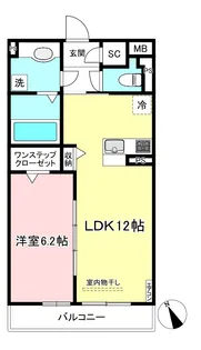 グリーンハイツD【2階】の間取り