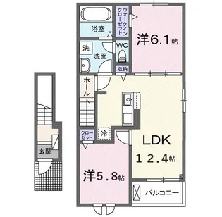 プロスぺリテVI【2階】の間取り
