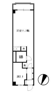 サングローリービル【2階】の間取り