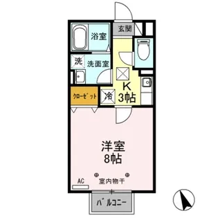 セゾンけやき II【1階】の間取り