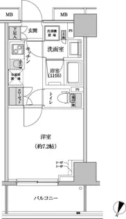 パークハビオ渋谷本町レジデンス【6階】の間取り