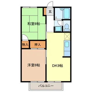 プレジール高茶屋【1階】の間取り